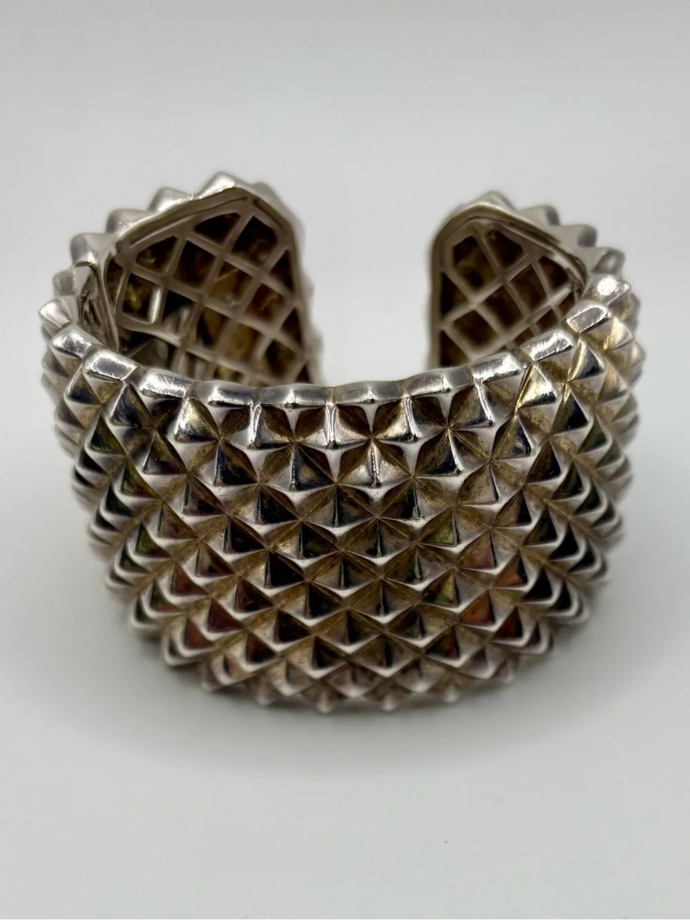 Stephen Webster Superstud Wide Solid 925 Sterling Silver Black Rhodium Cuff 127g